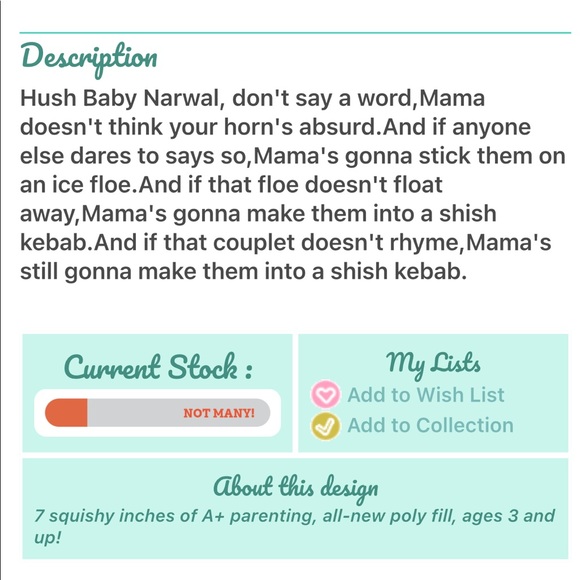 Mini Narwal Whale - Picture 4 of 6